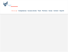 Tablet Screenshot of igf-logic.com